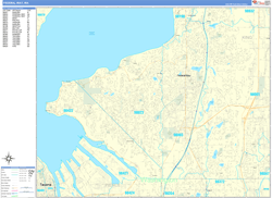 Federal Way Wall Map Basic Style 2024